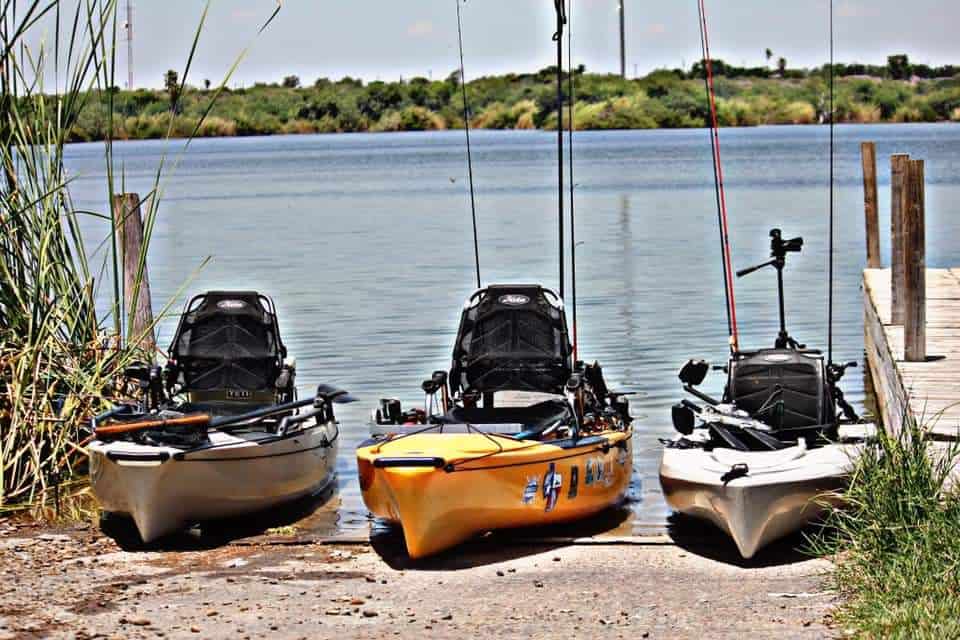 Fishing Kayaks on the bank