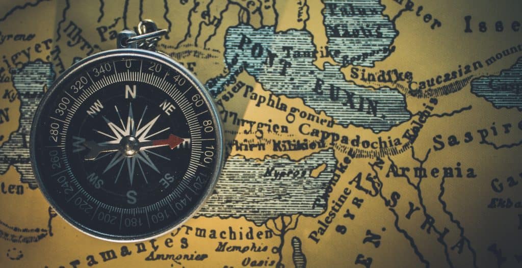 Marine Map and compass
