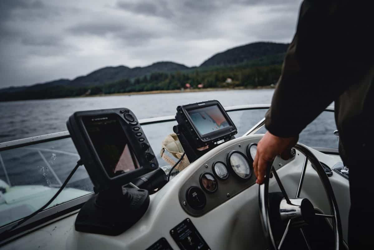 Mounted GSP units on boat