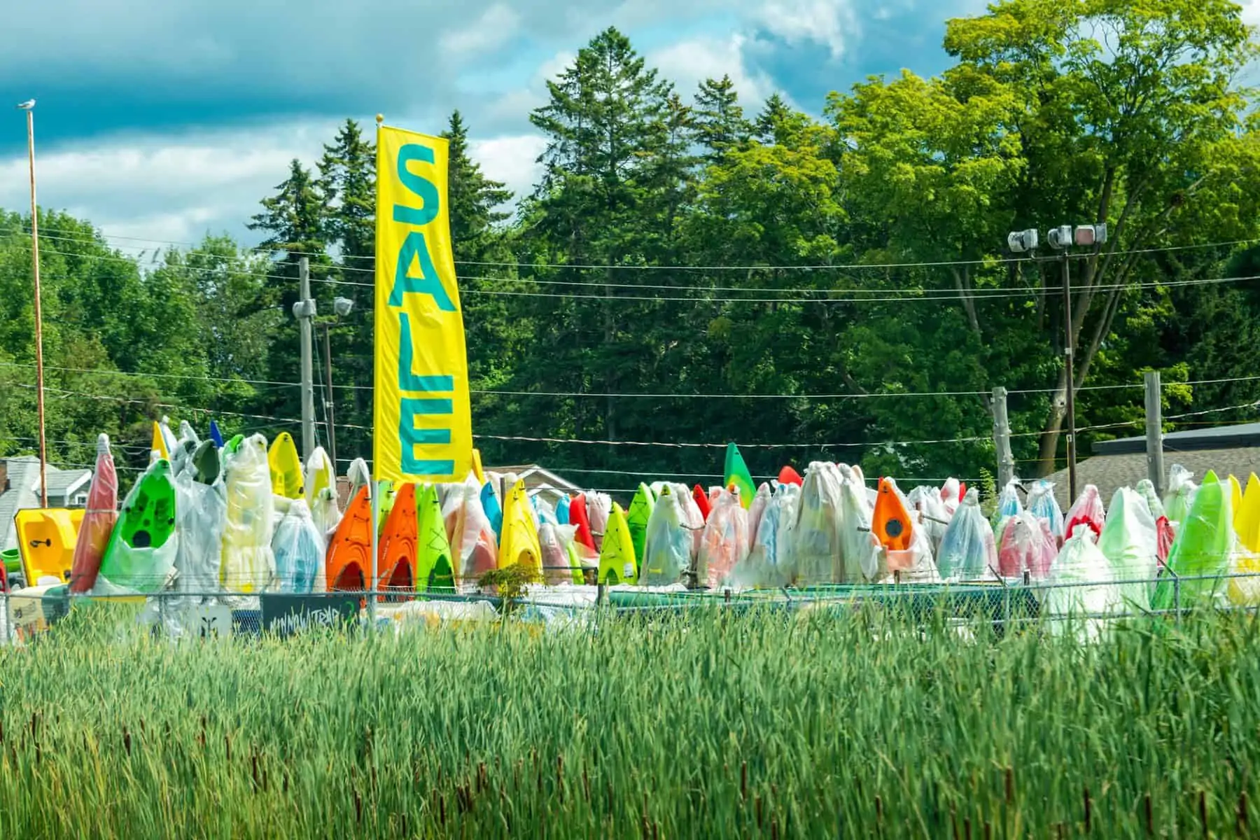 Kayak sale at the end of the season