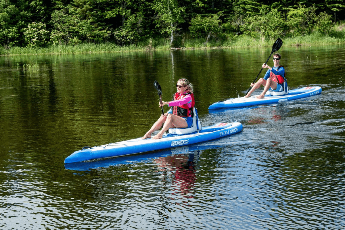 best paddleboard kayak hybrids on the river during summer